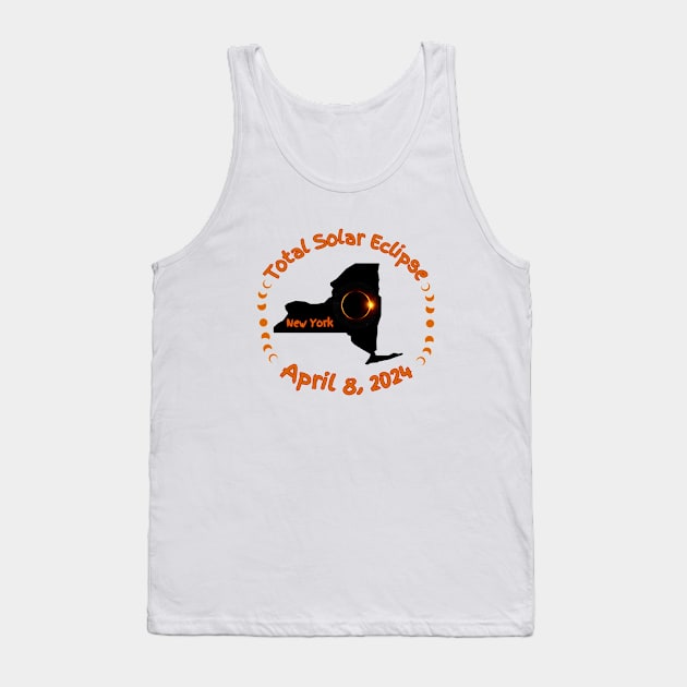 New York Total Solar Eclipse Tank Top by Total Solar Eclipse